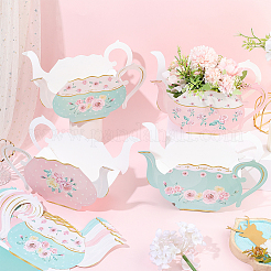 12Pcs 4 Styles Teapot Shaped Paper Bouquet Packing Boxes&nbsp;DIY-SP0006-40