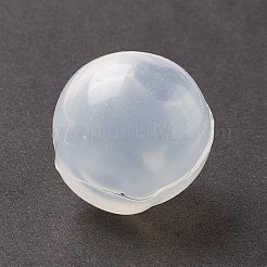 DIYグローブ球シリコーン型  レジン型  UVレジン用  エポキシ樹脂ジュエリー作り  ラウンド  ホワイト  24x21.5mm  内径：10.5mm&nbsp;DIY-D059-02