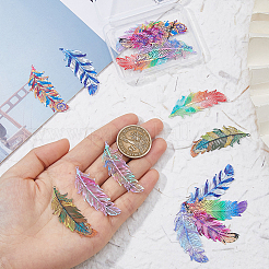 18Pcs 9 Colors 430 & 201 Stainless Steel Filigree Pendants&nbsp;STAS-HS0001-33