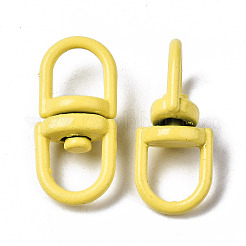 Spray Painted Eco-Friendly Alloy Double Eye Swivel Clasps&nbsp;X-PALLOY-T080-03-NR
