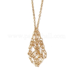 3Pcs 304 Stainless Steel Macrame Pouch Necklace Making for Gemstone Nuggets&nbsp;NJEW-JN05527