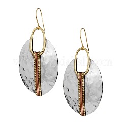 Oval Alloy Dangle Earrings&nbsp;FS-WG1DD9E-01