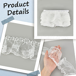 10M Polyester Ruffled Trimming&nbsp;DIY-GF0013-46A-01
