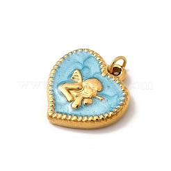 304 Stainless Steel Enamel Pendants&nbsp;STAS-B093-05G-03