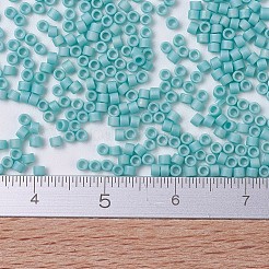 MIYUKIデリカビーズ  シリンダー  日本製シードビーズ  11/0  （db0878)マット不透明ターコイズグリーンab  1.3x1.6mm  穴：0.8mm  約10000個/袋  50 G /袋&nbsp;SEED-X0054-DB0878