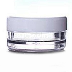 プラスチッククリームジャー  ネジカバー  コラム  ホワイト  29.5x16mm  容量：5g&nbsp;MRMJ-WH0065-79B