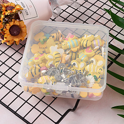 120Pcs DIY Bees & Daisy Shape Sofa Foam Nails Making Kits&nbsp;DIY-CD0001-12P