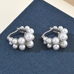Brass Hoop Earrings for Women&nbsp;EJEW-A168-23P