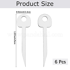 201ステンレススチール南京錠バイパスツール6個  多目的レバーツール  ステンレス鋼色  50x13x1mm&nbsp;TOOL-CN0001-06