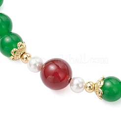 Natural & Dyed Malaysia Jade Bracelets&nbsp;BJEW-JB11973-01