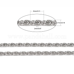 Tarnish Resistant 304 Stainless Steel Lumachina Chains&nbsp;CHS-R009-15