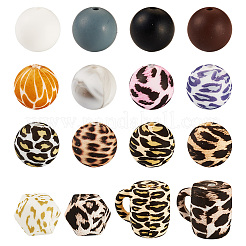 80Pcs Food Grade Eco-Friendly Silicone Focal Beads&nbsp;SIL-TA0002-66