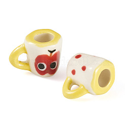 2Pcs Handmade Porcelain Mug Cup Decoration&nbsp;PORC-TA0001-55F