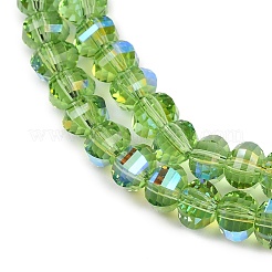 Electroplate Transparent Glass Beads Strands&nbsp;EGLA-B011-08A-AB05