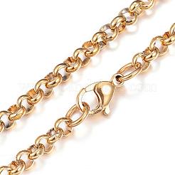 304 Stainless Steel Rolo Chains Necklaces&nbsp;NJEW-P170-02G-05