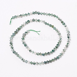 Natural Moss Agate Beads Strands&nbsp;G-E560-E04-4mm