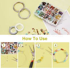 DIY Stretch Bracelets Making Kits&nbsp;DIY-NB0004-88
