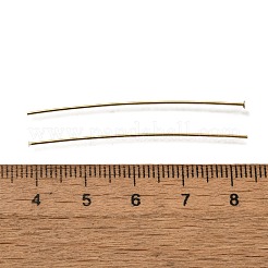 真鍮製平頭ピン  鉛フリー＆カドミウムフリー  24KGP本金メッキ  45x0.7mm  ヘッド：2mm&nbsp;KK-H502-01H-G