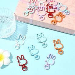 14Pcs Spray Painted Eco-Friendly Alloy Swivel Snap Hook Clasps&nbsp;FIND-FS0004-60
