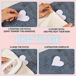 8Pcs 2 Colors Polyester Iron on Sew On Patches&nbsp;PATC-TA0001-34A