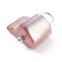 Natural Freshwater Shell Charms&nbsp;PALLOY-JF01352-02