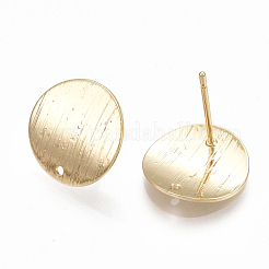 Brass Stud Earring Findings&nbsp;KK-S348-355