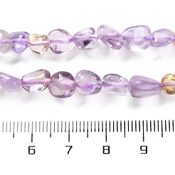 天然石アメトリンビーズ連売り  ナゲット  タンブルストーン  4.5~11.5x3~7x3.5~6mm  穴：1.2mm  約48~68個/連  15.35~15.94''（39~40.5センチメートル）&nbsp;G-P497-01C-48