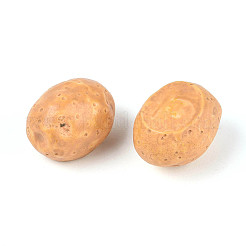 樹脂の装飾品  模造野菜  ホームオフィスのデスクトップ装飾用  ポテト  17x13x13mm&nbsp;RESI-A033-03B