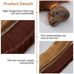 10Pcs 10 Colors High Temperature Fiber Short Bangs Hairstyle Doll Wig Hair&nbsp;DOLL-DC0001-04