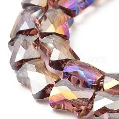 AB Color Plated Transparent Glass Beads Strands&nbsp;EGLA-P051-06A-A14
