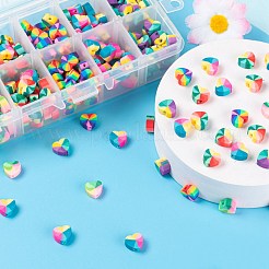 300Pcs 5 Styles Handmade Polymer Clay Beads&nbsp;CLAY-LS0001-04