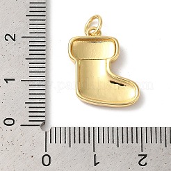 Christmas Rack Plating Brass Enamel Pendants&nbsp;KK-Z056-51G