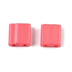 2-Hole Baking Paint Glass Seed Beads&nbsp;X-SEED-S023-17C-18