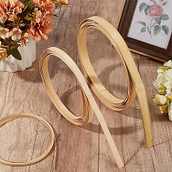 9M 3 Styles Flat Natural Bamboo Wicker Strips&nbsp;WOOD-GF0002-46