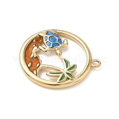 304 Stainless Steel Enamel Pendants&nbsp;STAS-L022-565G-01