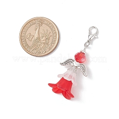Flower Angel Acrylic & Glass Pendant Decorations&nbsp;HJEW-JM03780