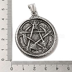 304 Stainless Steel Big Pendants&nbsp;STAS-D091-12AS