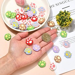 40Pcs Opaque Resin Cabochons&nbsp;RESI-CJ0002-61