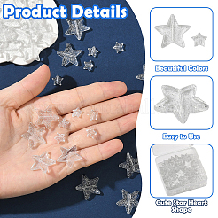 40G 2 Styles Transparent Acrylic Beads&nbsp;TACR-YW0003-30