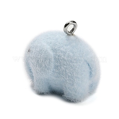 Flocky Opaque Resin Pendants&nbsp;RESI-G112-03A