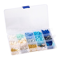 Ocean Theme Beads & Charms DIY Jewelry Making Finding Kit&nbsp;DIY-FS0002-18
