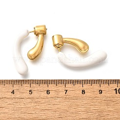 304 Stainless Steel Stud Earrings&nbsp;EJEW-C133-04G-05
