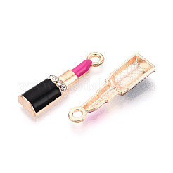 Alloy Rhinestone & Enamel Pendants&nbsp;ENAM-T024-62B-G