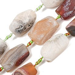 Natural Weathered Agate Beads Strands&nbsp;GG-CBA8E33-B01-02