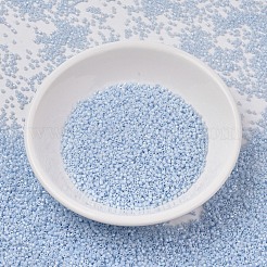 MIYUKIデリカビーズ  シリンダー  日本製シードビーズ  11/0  （db1507)不透明なライトスカイブルーab  1.3x1.6mm  穴：0.8mm  約10000個/袋  50 G /袋&nbsp;SEED-X0054-DB1507