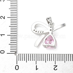 Brass Micro Pave Cubic Zirconia Pendants&nbsp;KK-N254-225P