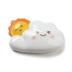 Weather Theme Opaque Resin Cabochons&nbsp;RESI-Q227-08