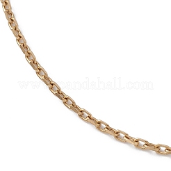 Ion Plating(IP) 304 Stainless Steel Cable Chain Necklace for Men Women&nbsp;STAS-B039-05G