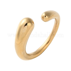 Ion Plating(IP) 304 Stainless Steel Cuff Rings&nbsp;RJEW-R133-011G