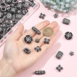 120Pcs 8 Styles Opaque Acrylic Beads&nbsp;MACR-YW0004-69
